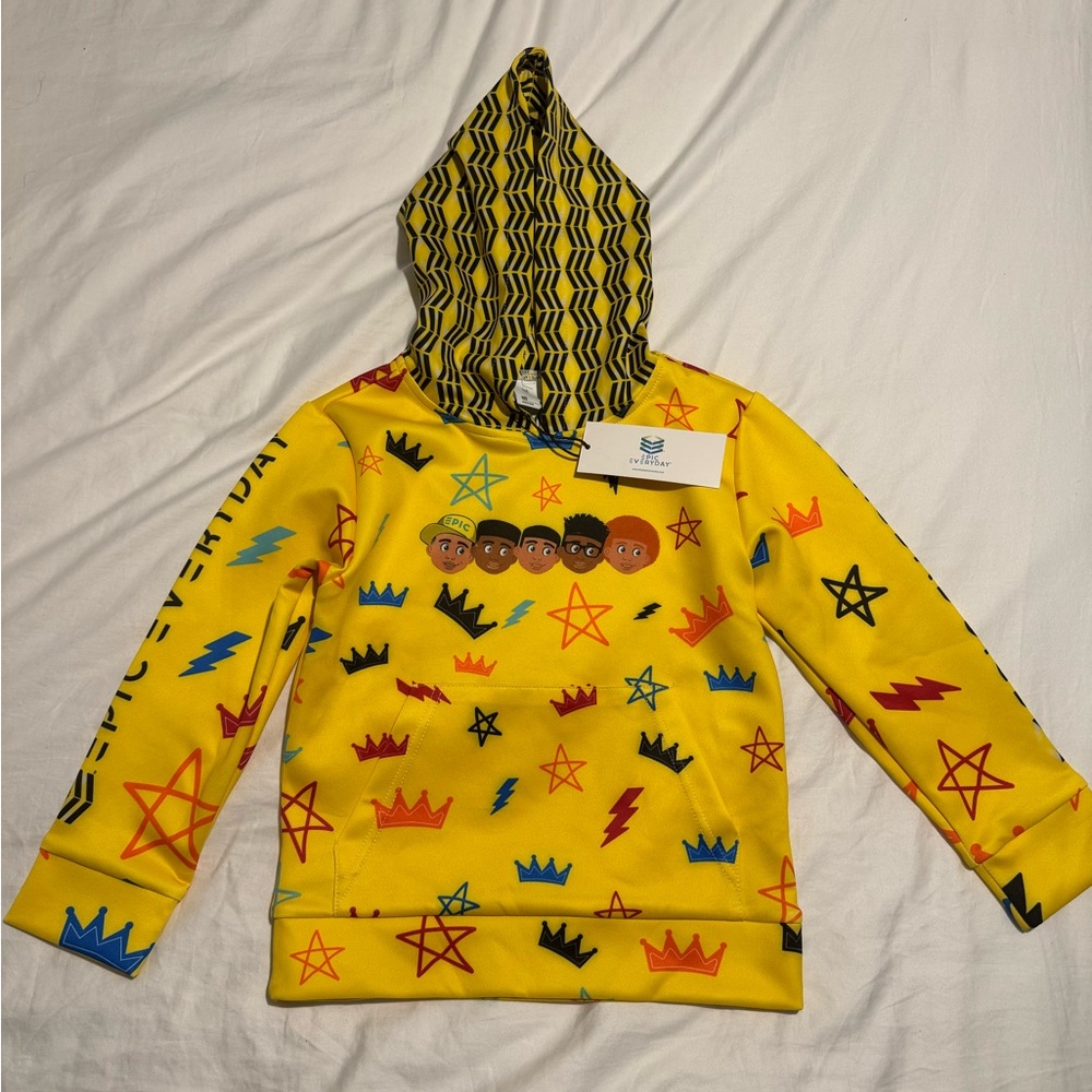 Epic Yellow Kids Hoodie size S